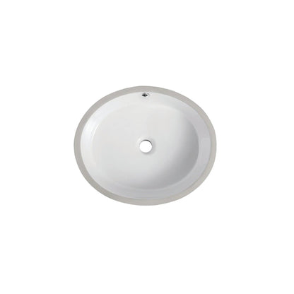 Speakman Westmere B-1101 Vitreous China Oval White Flat Bottom Undermount Center Drain Sink