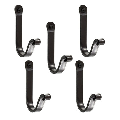 Stone County Ironworks 5" 5-Piece Hand Rubbed Ivory Iron Standard Hook Set