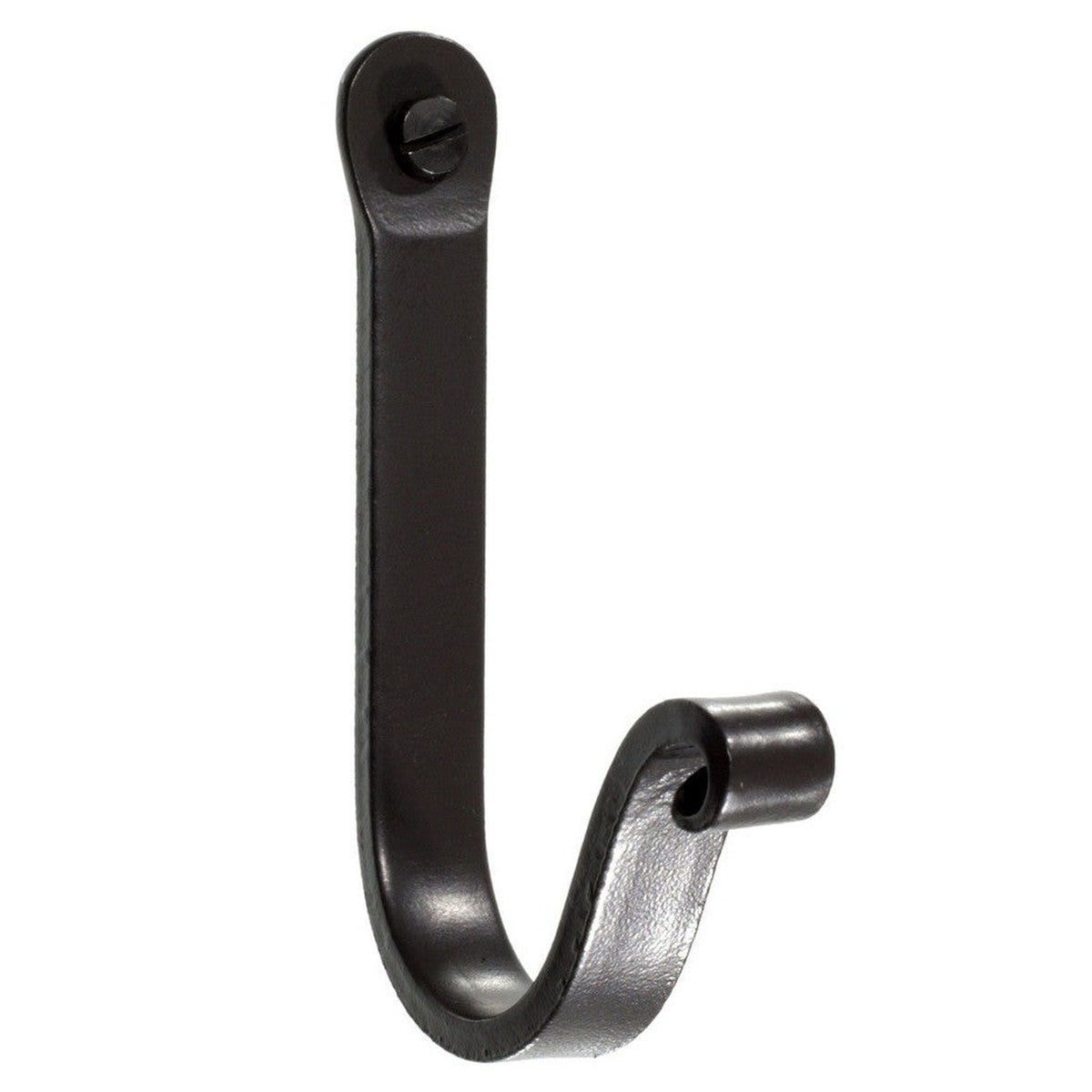 Stone County Ironworks 5" Hand Rubbed Bronze Iron Standard Hook With Copper Iron Accent