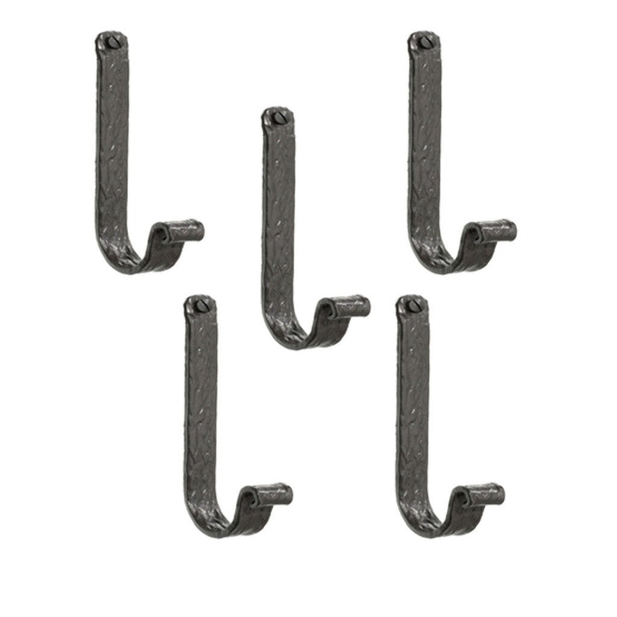 Stone County Ironworks Cedarvale 7" 5-Piece Hand Rubbed Ivory Iron Single Hook Set With Copper Iron Accent