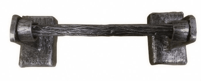 Stone County Ironworks Cedarvale 8" Hand Rubbed Pewter Iron Tissue Holder With Copper Iron Accent