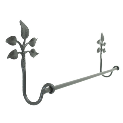 Stone County Ironworks Eden Isle 16" Hand Rubbed Ivory Iron Towel Bar