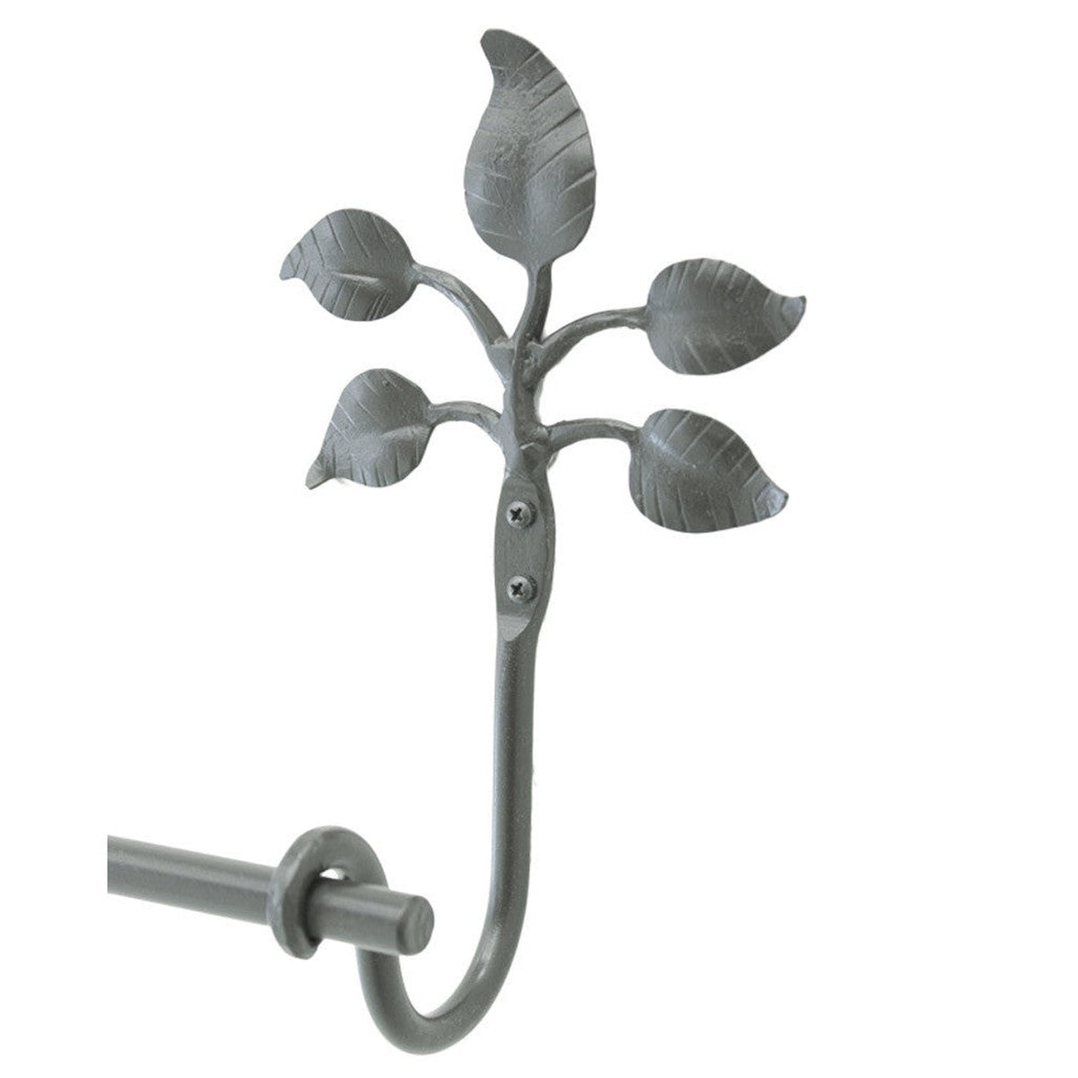 Stone County Ironworks Eden Isle 24" Hand Rubbed Ivory Iron Towel Bar With Copper Iron Accent