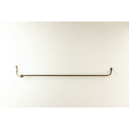 Stone County Ironworks Knot 16" Chalk White Iron Towel Bar With Pewter Iron Accent