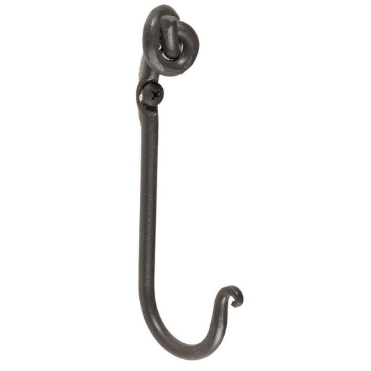 Stone County Ironworks Knot 5" Hand Rubbed Ivory Iron Single Hook