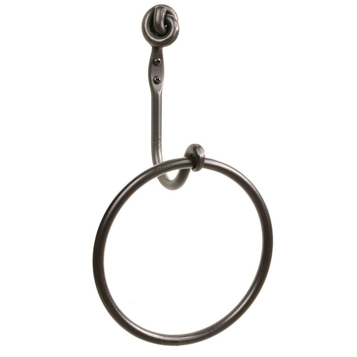 Stone County Ironworks Knot 7" Burnished Gold Iron Towel Ring