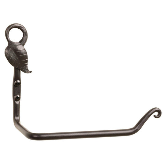Stone County Ironworks Leaf 7" Hand Rubbed Bronze Iron Tissue Holder With Gold Iron Accent