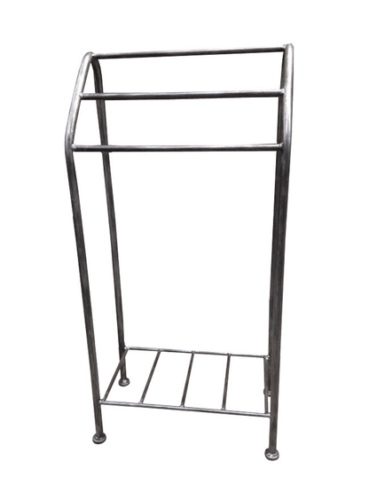 Stone County Ironworks Monticello 18" Hand Rubbed Ivory Iron Towel Stand