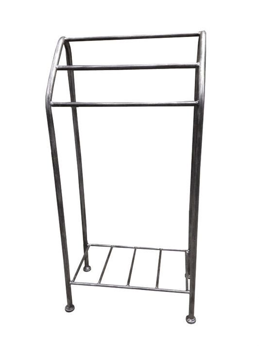 Stone County Ironworks Monticello 18" Hand Rubbed Ivory Iron Towel Stand