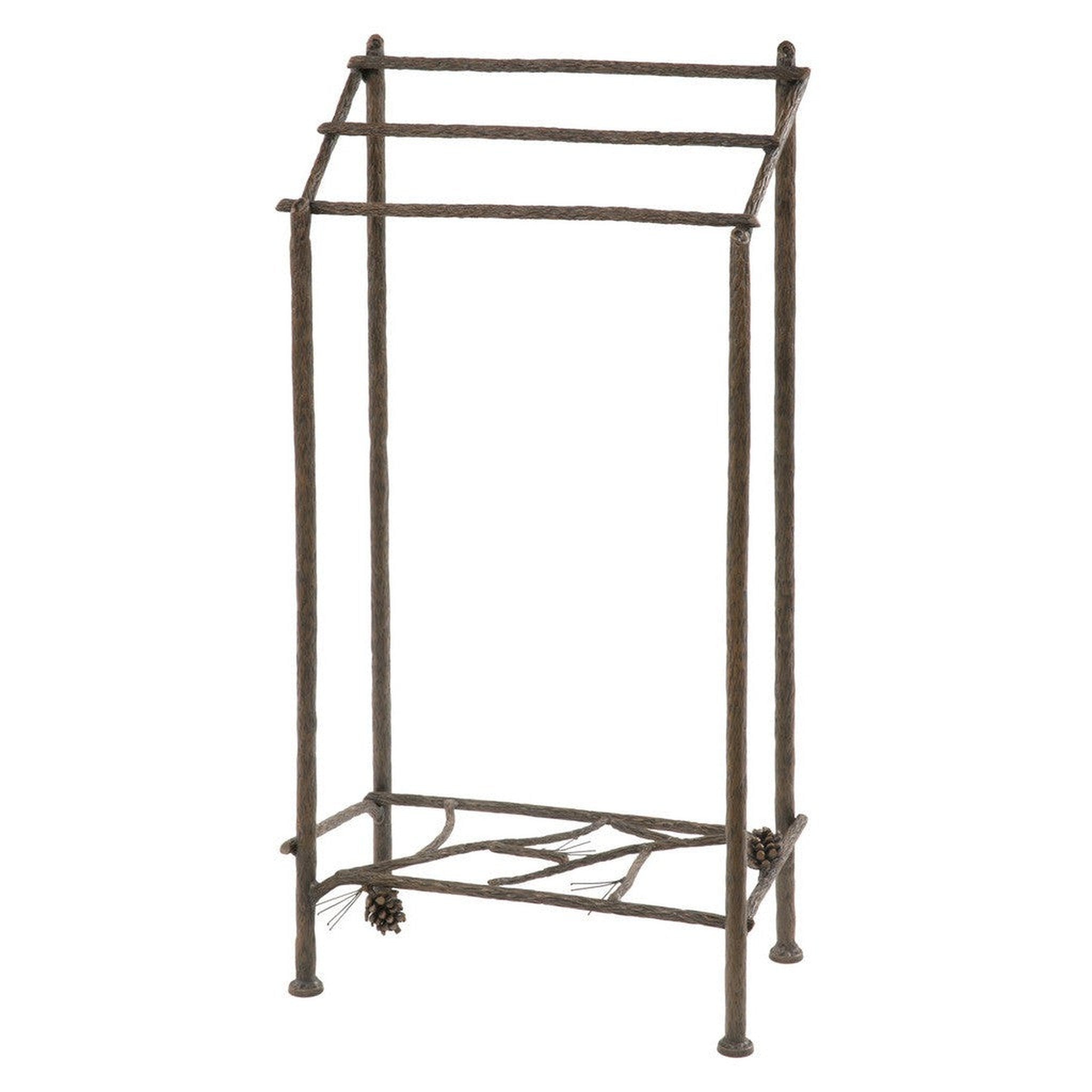 Stone County Ironworks Pine Towel Stand - Thumbnail 3