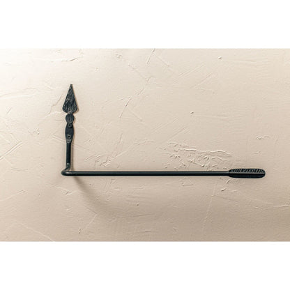 Stone County Ironworks Quapaw 15" Hand Rubbed Pewter Iron Paper Towel Holder