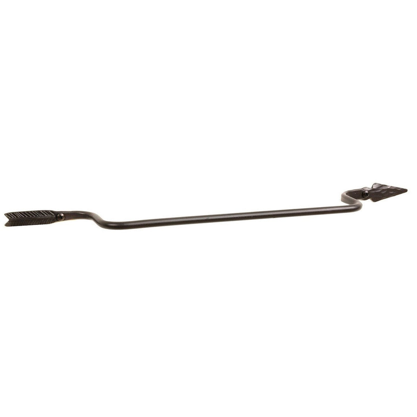 Stone County Ironworks Quapaw 16" Hand Rubbed Brass Iron Towel Bar With Pewter Iron Accent