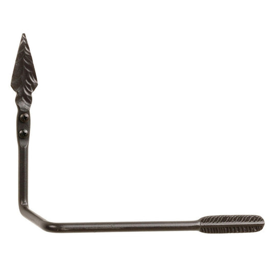 Stone County Ironworks Quapaw 9" Hand Rubbed Pewter Iron Tissue Holder With Pewter Iron Accent