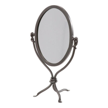 Stone County Ironworks Queensbury 22" Natural Black Iron Standing Mirror