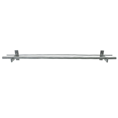 Stone County Ironworks Ranch 16" Burnished Gold Iron Double Towel Bar With Copper Iron Accent