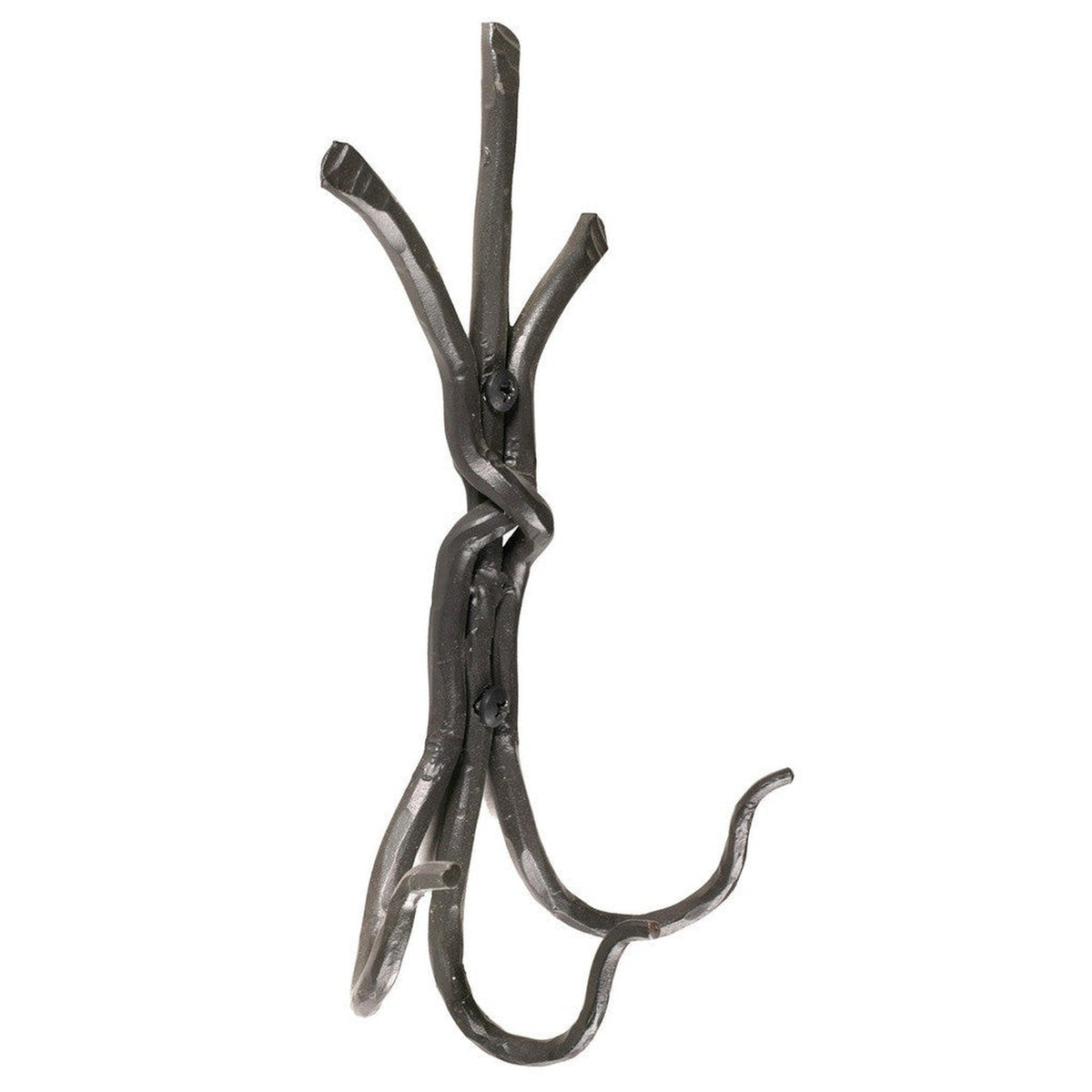 Stone County Ironworks Rush 9" Burnished Gold Iron Triple Hook With Copper Iron Accent