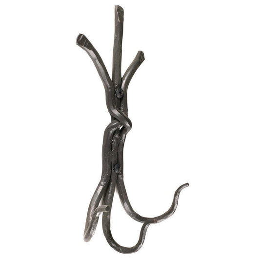 Stone County Ironworks Rush 9" Hand Rubbed Ivory Iron Triple Hook