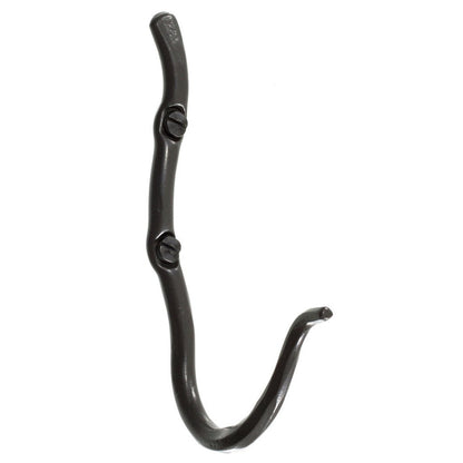 Stone County Ironworks Rush 9" Hand Rubbed Pewter Iron Single Hook