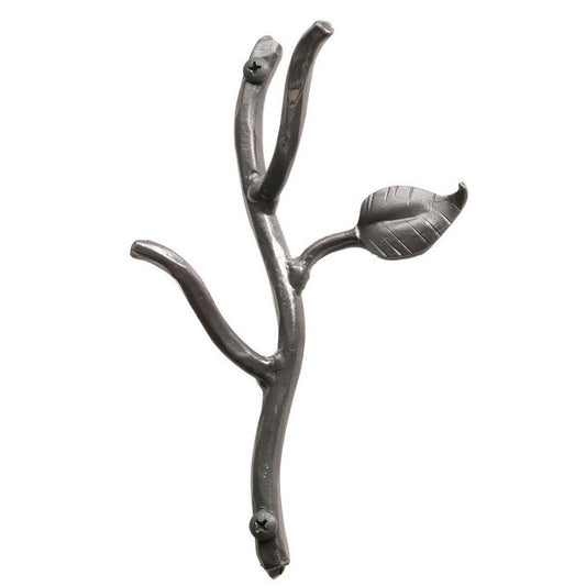 Stone County Ironworks Sassafras 7" Hand Rubbed Bronze Iron Double Hook