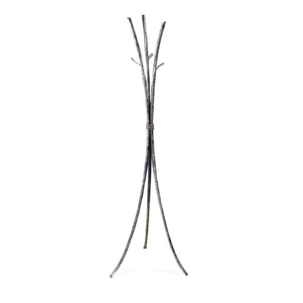 Stone County Ironworks Studio Series 18" Hand Rubbed Ivory Iron Standing Coat or Robe Rack
