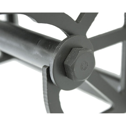 Stone County Ironworks Trestle 7" Woodland Brown Iron Toilet Tissue Holder With Gold Iron Accent