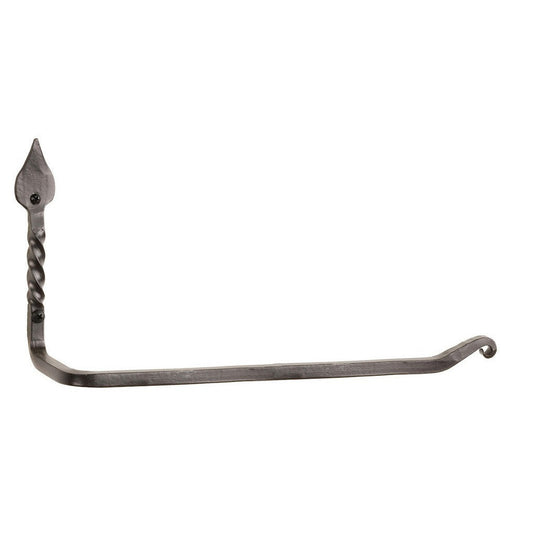 Stone County Ironworks Tulip Twist 12" Hand Rubbed Brass Iron Paper Towel Holder
