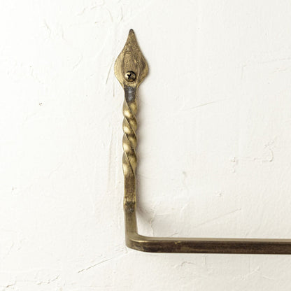 Stone County Ironworks Tulip Twist 8" Woodland Brown Iron Tissue Holder