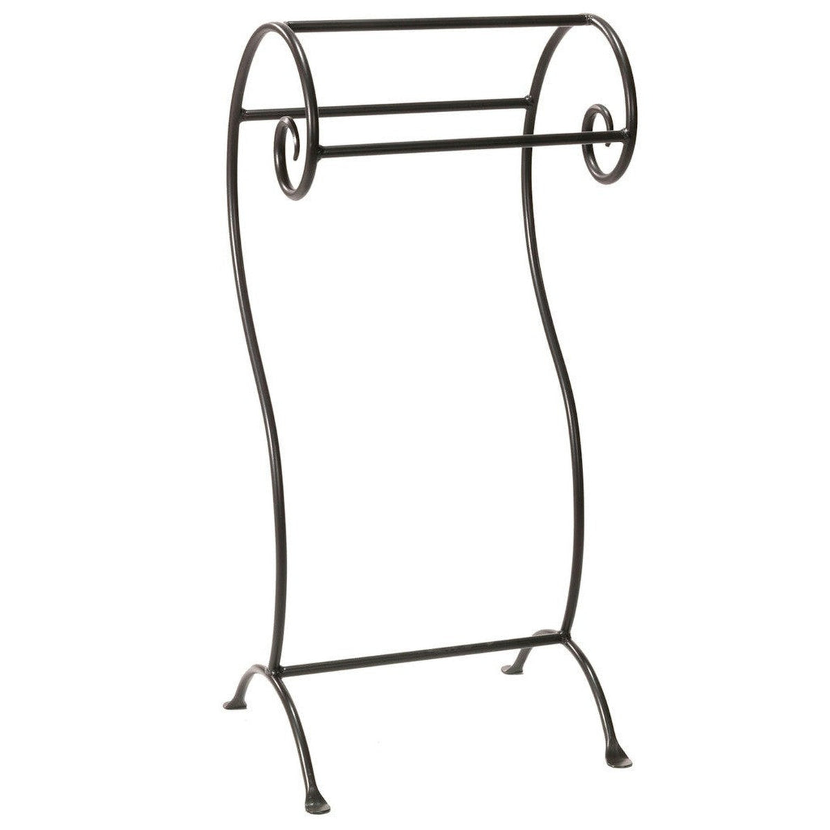 Stone County Ironworks Waterbury 18" Small Hand Rubbed Bronze Iron Towel Stand