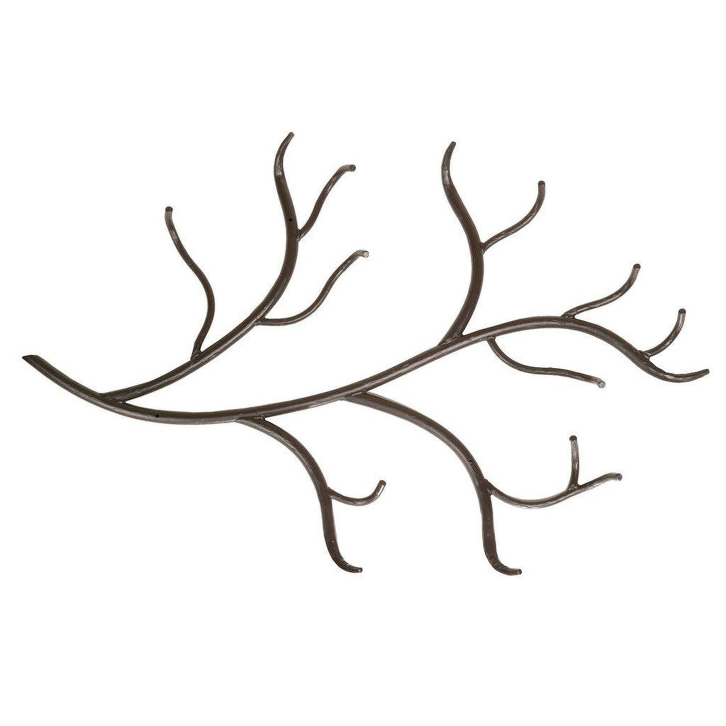 Stone County Ironworks Woodland 29" Natural Bark Iron Wall Rack