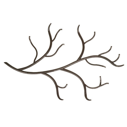 Stone County Ironworks Woodland 29" Natural Bark Iron Wall Rack