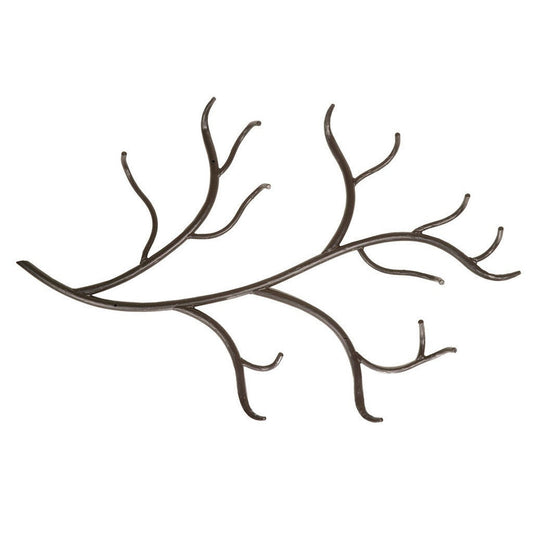 Stone County Ironworks Woodland 29" Natural Bark Iron Wall Rack