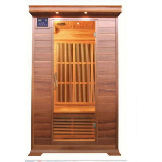 SunRay Cordova 2-Person Indoor Infrared Sauna In Cedar Wood With Carbon Nano Heaters