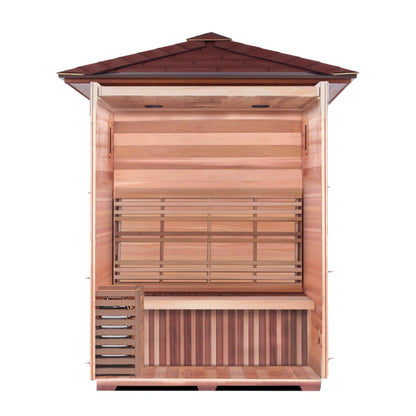 SunRay Freeport 3-Person Outdoor Traditional Sauna In Hemlock Wood With Electric Heater