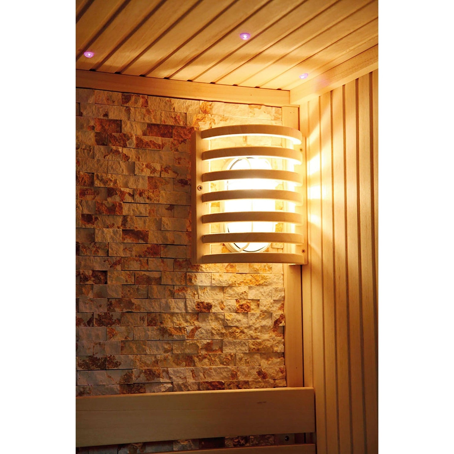 SunRay Westlake 3-Person Luxury Indoor Traditional Sauna With Harvia Heater & Digital Controls
