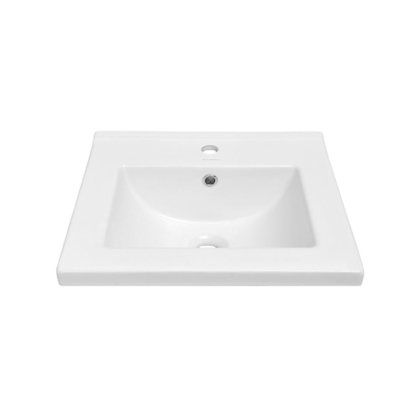 Swiss Madison 18" Square Ceramic Vanity Top With Sink