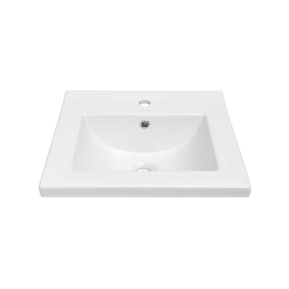 Swiss Madison 18" Square Ceramic Vanity Top With Sink