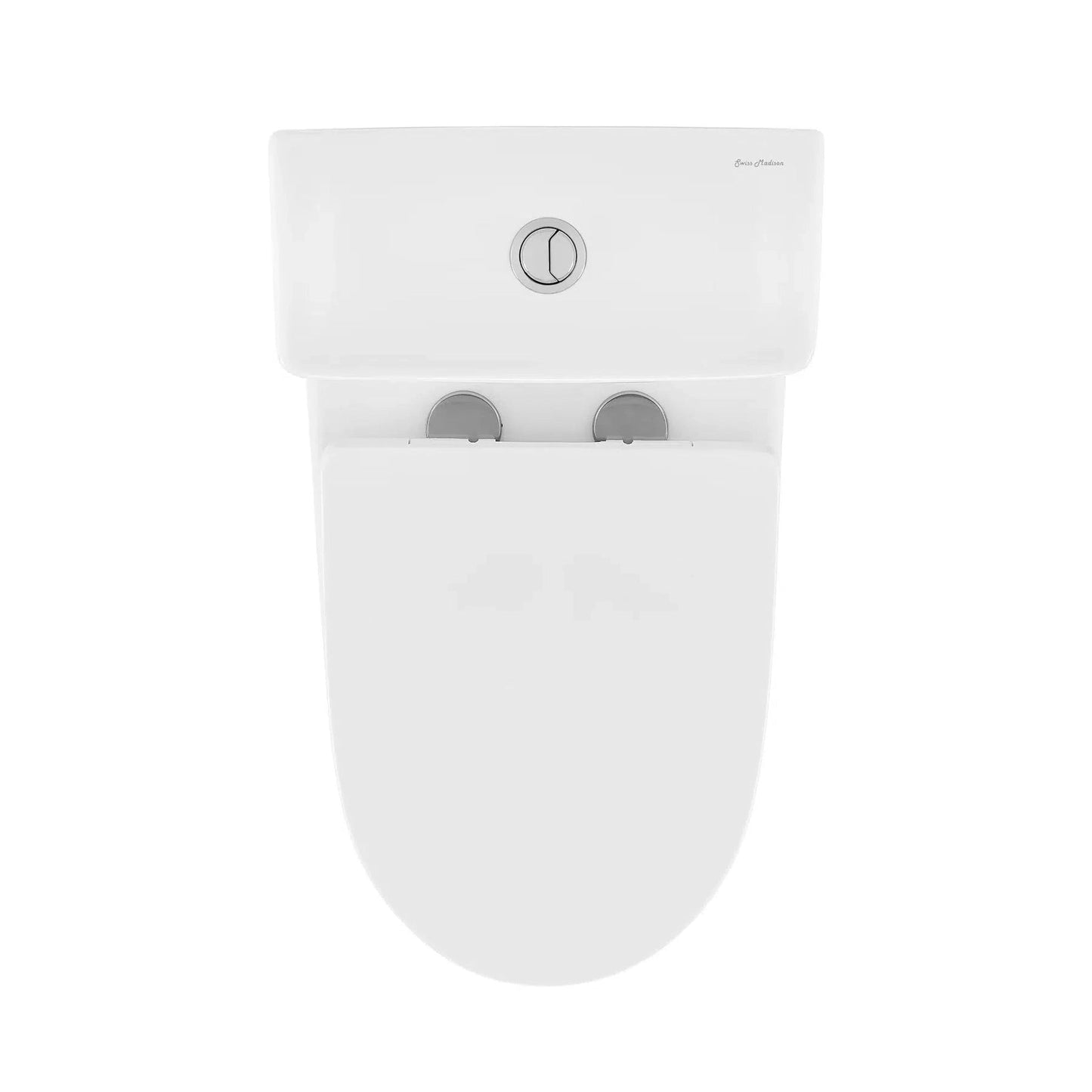 Swiss Madison Arles 16" x 26" One-Piece White Elongated Floor-Mounted Toilet With 1.1/1.6 GPF