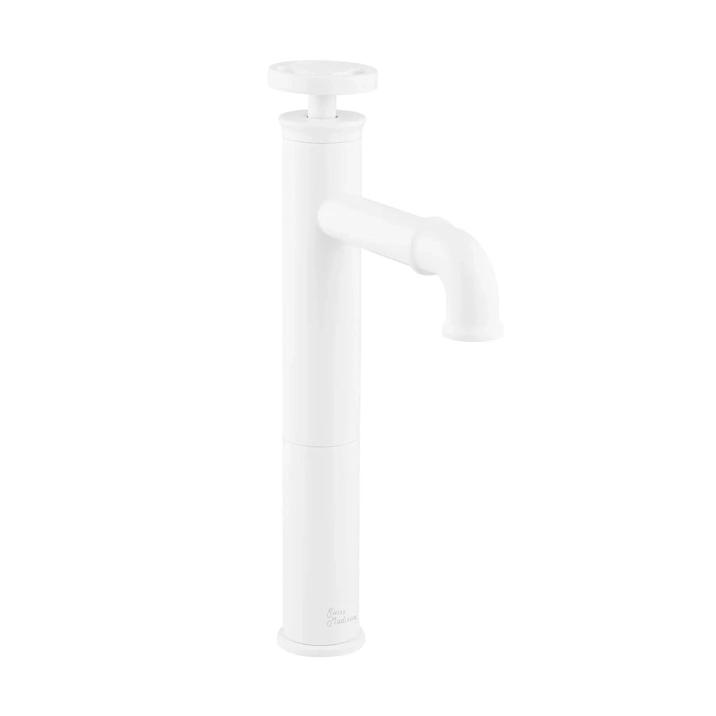 Swiss Madison Avallon 12" Single-Handle Matte White Bathroom Faucet With 1.2 GPM Flow Rate