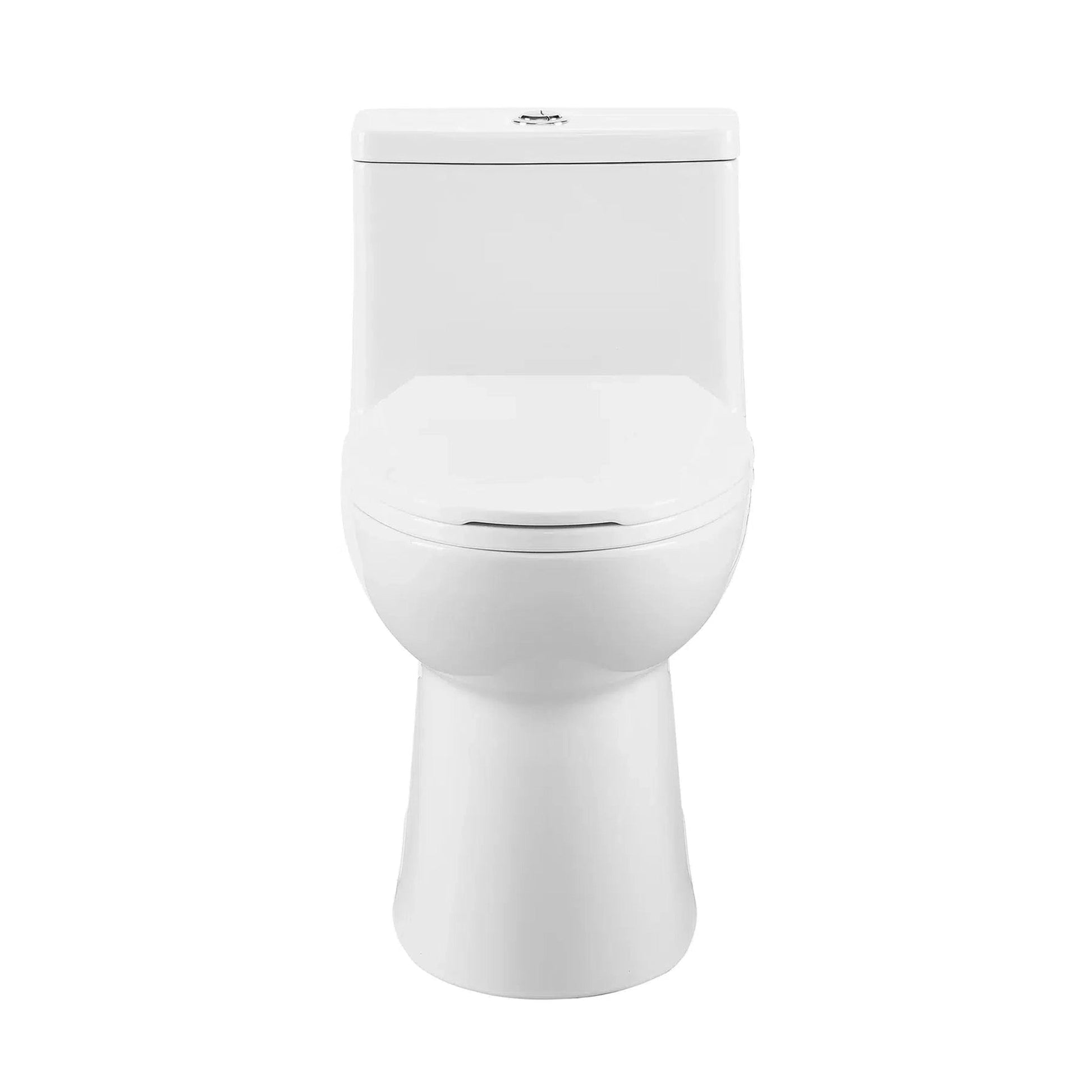 Swiss Madison Avallon 16" x 28" One-Piece White Elongated Floor-Mounted Toilet With 1.1/1.6 GPF