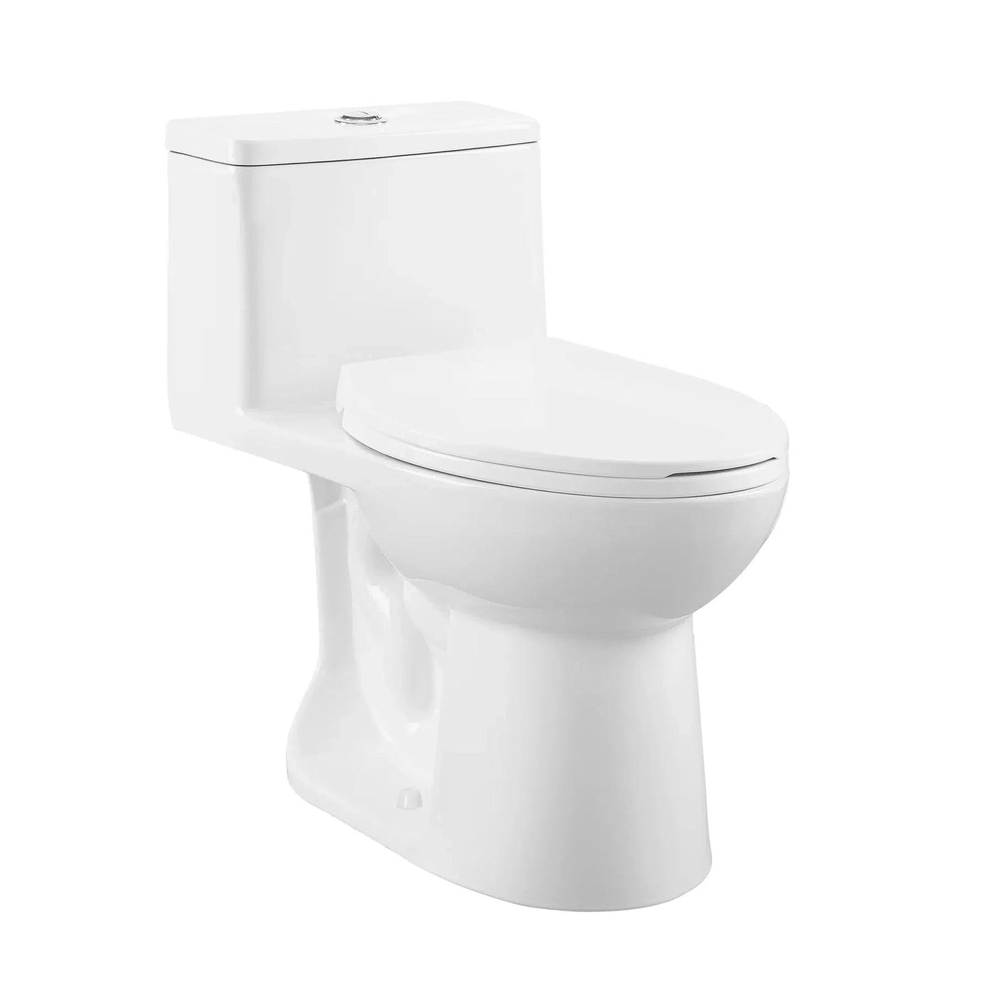 Swiss Madison Avallon 16" x 28" One-Piece White Elongated Floor-Mounted Toilet With 1.1/1.6 GPF