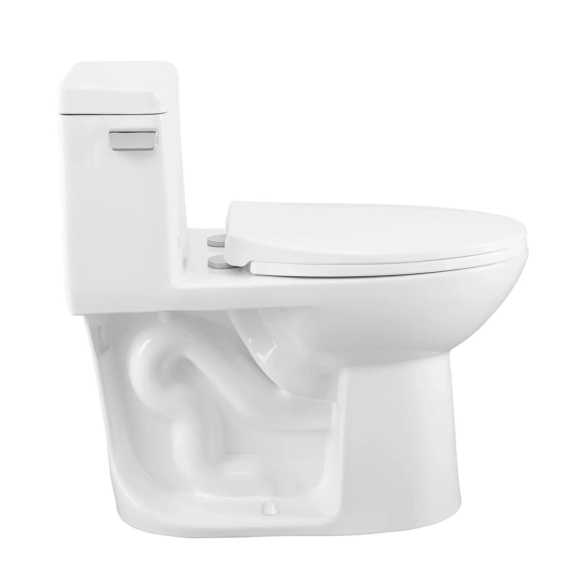 Swiss Madison Avallon 16" x 28" One-Piece White Elongated Floor-Mounted Toilet With 1.28 GPF