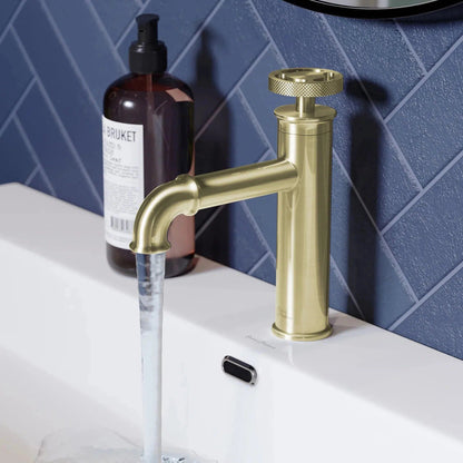Swiss Madison Avallon 7" Single-Handle Brushed Gold Bathroom Faucet With 1.2 GPM Flow Rate