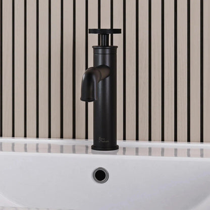 Swiss Madison Avallon 7" Single-Handle Matte Black Bathroom Faucet With 1.2 GPM Flow Rate