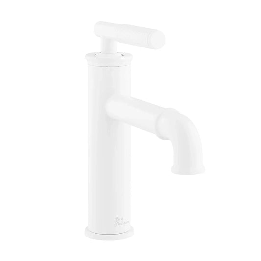 Swiss Madison Avallon 8" Single-Handle Matte White Bathroom Faucet With 1.2 GPM Flow Rate