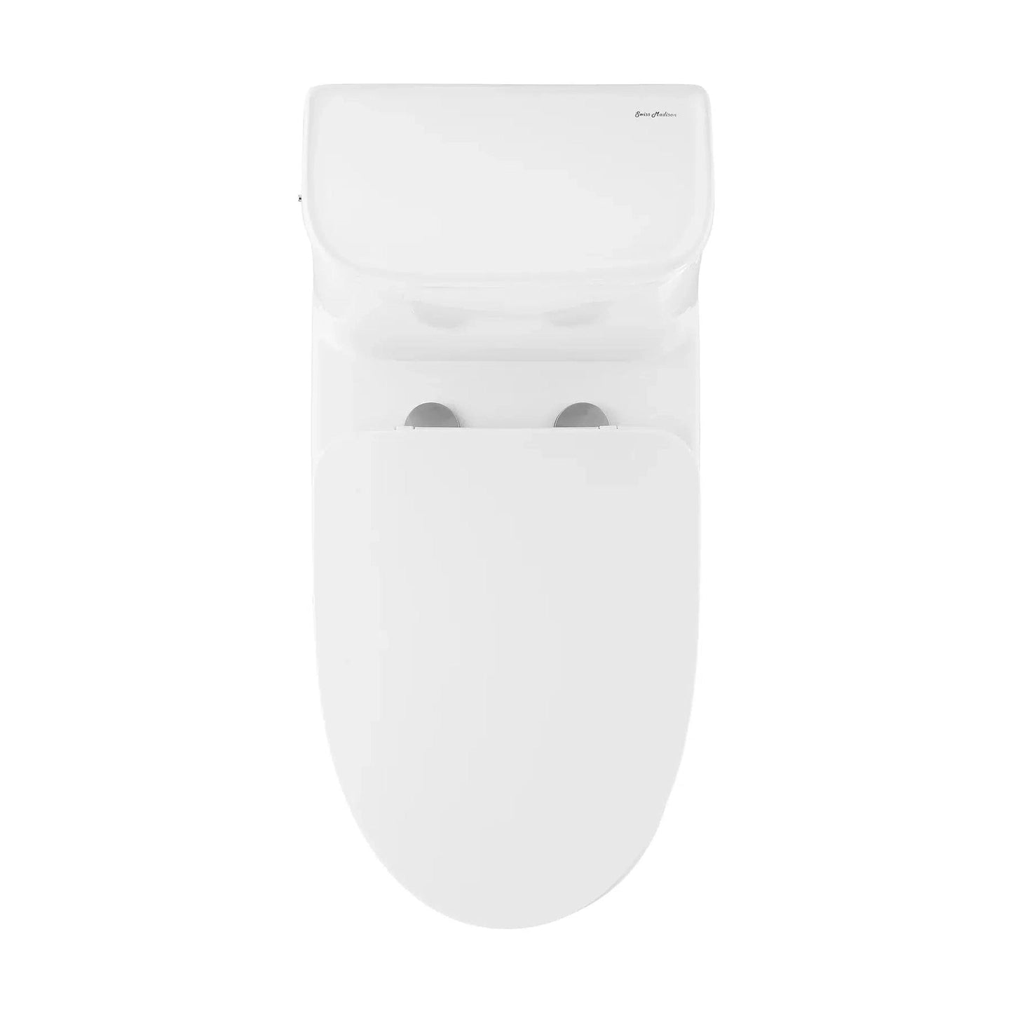 Swiss Madison Avancer 15" x 31" One-Piece White Elongated Floor-Mounted Toilet With Built-In 0.95/1.26 GPH Touchless Dual-Flush