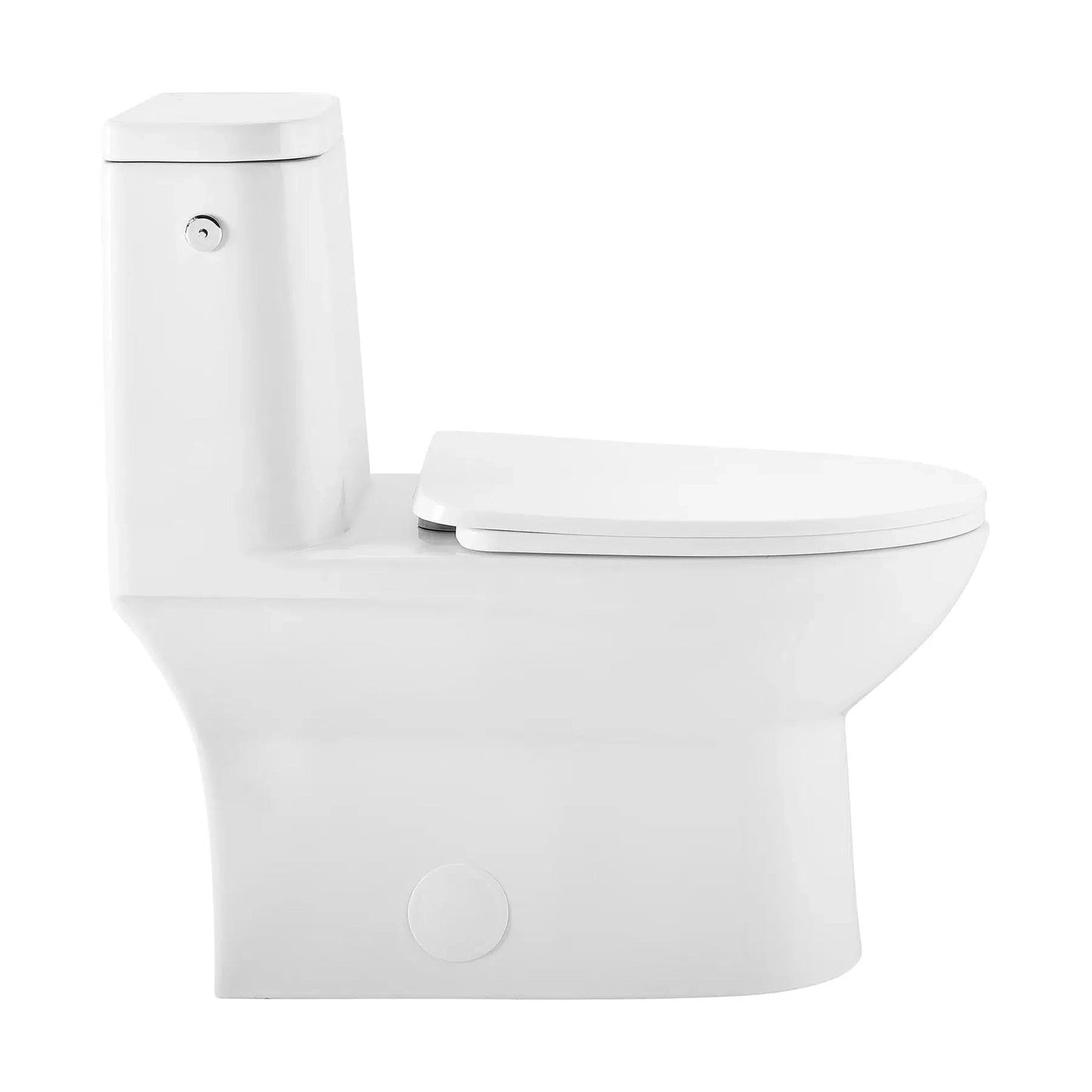 Swiss Madison Avancer 15" x 31" One-Piece White Elongated Floor-Mounted Toilet With Built-In 0.95/1.26 GPH Touchless Dual-Flush