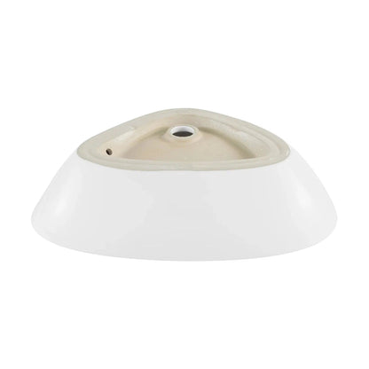 Swiss Madison Bastille 23" x 15" White Irregular Ceramic Vessel Bathroom Sink