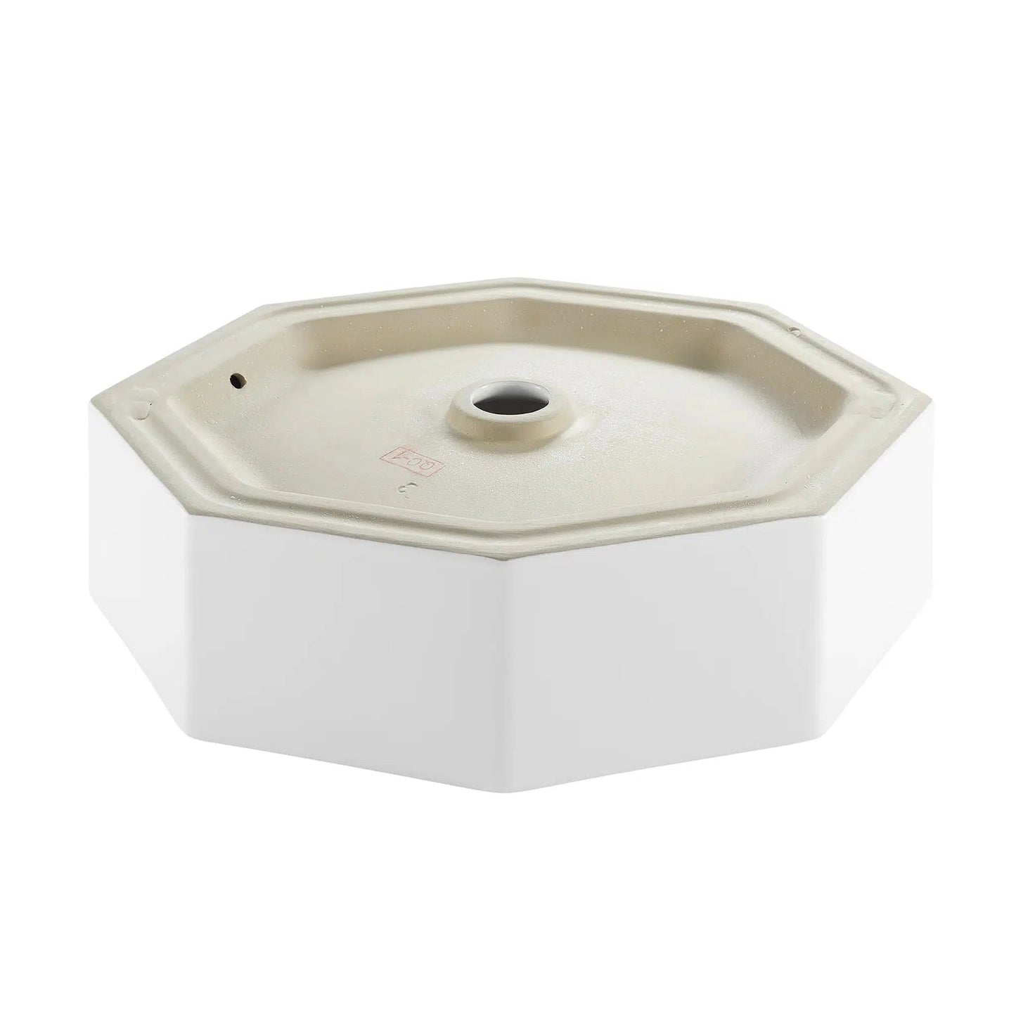 Swiss Madison Brusque 19" x 16" White Octagon Ceramic Vessel Bathroom Sink