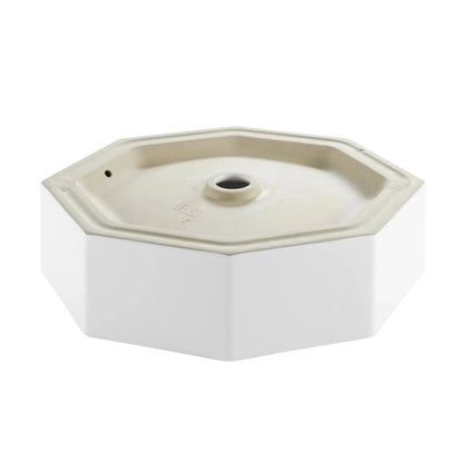 Swiss Madison Brusque 19" x 16" White Octagon Ceramic Vessel Bathroom Sink