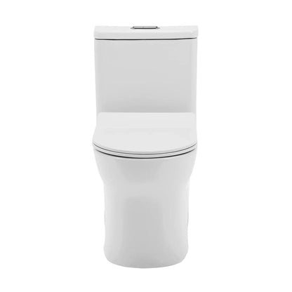 Swiss Madison Burdon 15" x 30" One-Piece Glossy White Elongated Floor-Mounted Toilet With 1.1/1.6 GPF